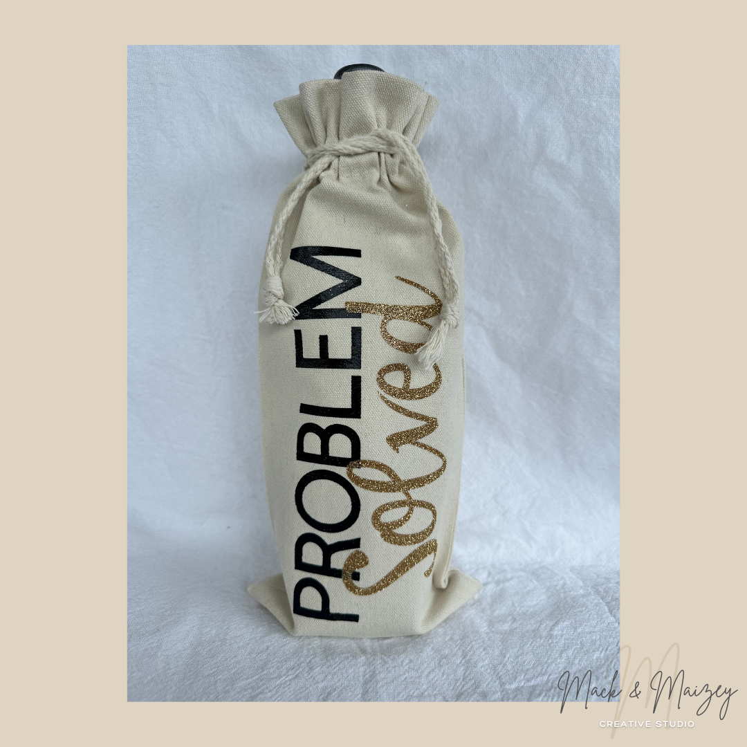 Wine gift bags with message